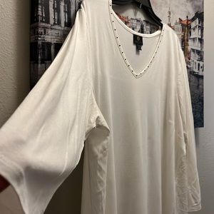 #161JM collection white blouse new size 3X